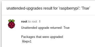 Updates email from Raspberry Pi